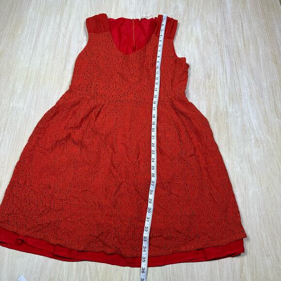 Uttam Boutique Eyelet Lace Sleeveless Mini Casual Everyday Summer Dress 10/12 - Picture 16 of 16